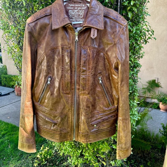 Old Gringo Brown Distressed Jacket Size Medium EUC! - Picture 2 of 16